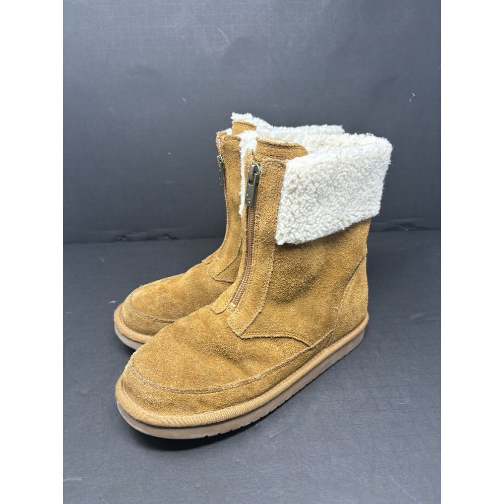 KOOLABURRA‎ by UGG Women's Suede Leather Sherpa ANKLE BOOTS sz 5